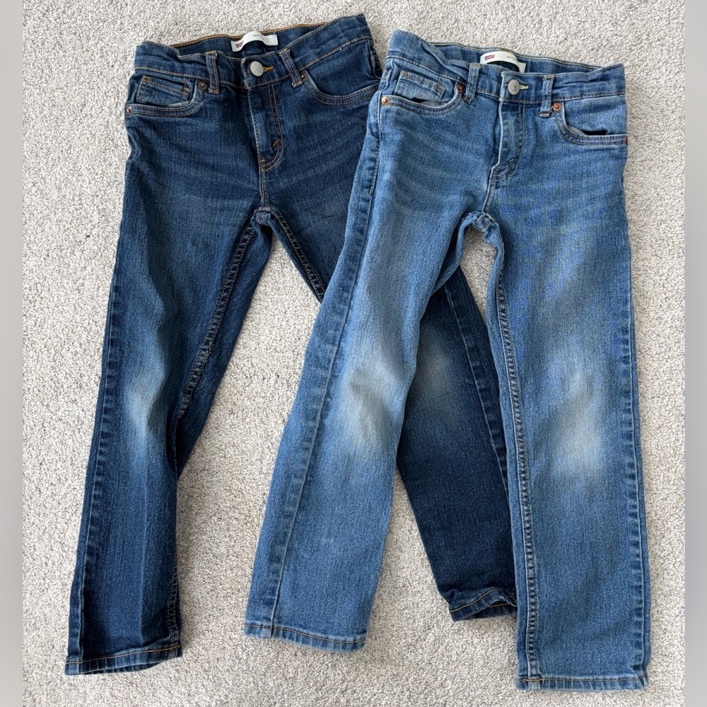 Levis Classic Blue Denim Boy’s Jeans - set of 2 size 7 regular